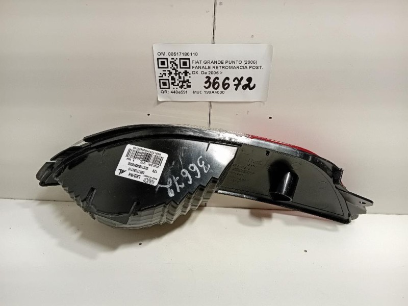 Fanale Retromarcia POST DX 00517180110 Fiat Grande Punto 2006