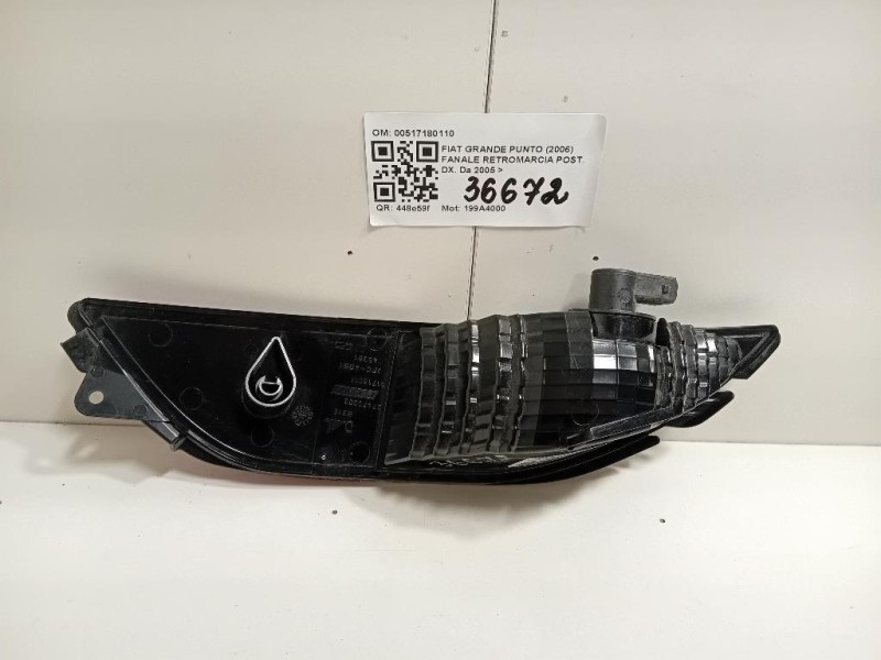 Fanale Retromarcia POST DX 00517180110 Fiat Grande Punto 2006