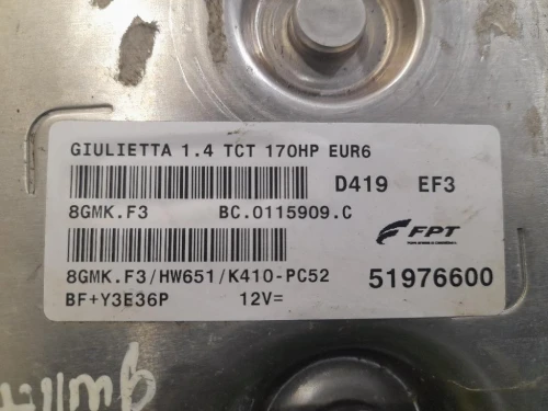 Centralina Iniezione 51976600 Alfa Romeo Giulietta 2010