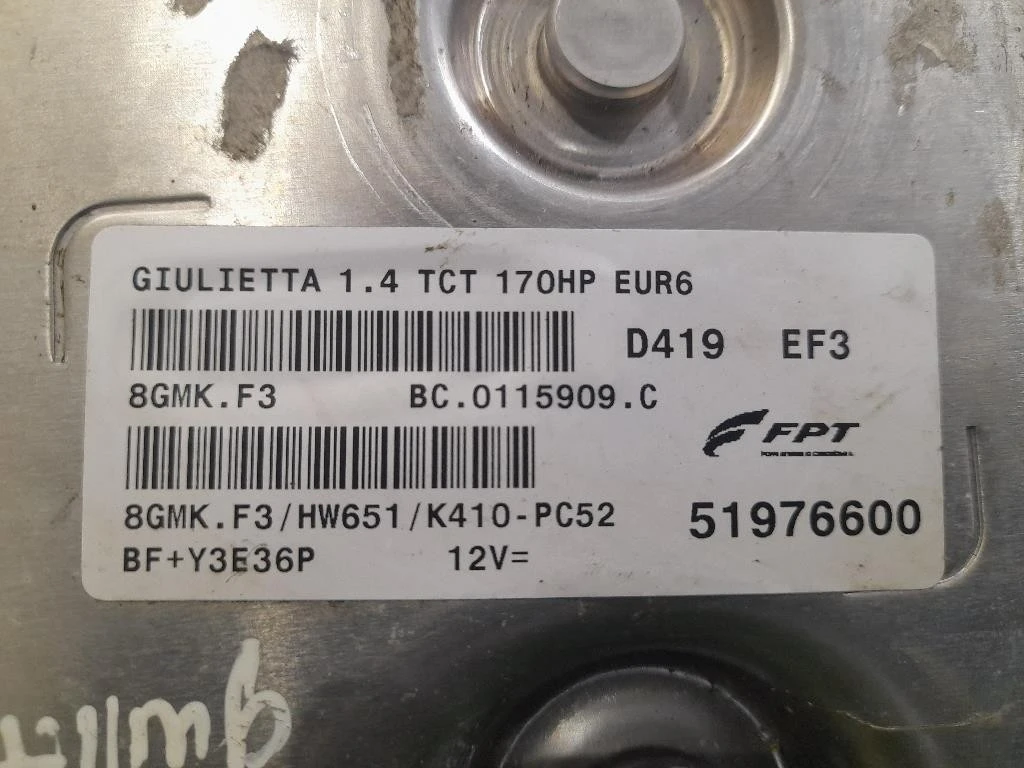 Centralina Iniezione 51976600 Alfa Romeo Giulietta 2010