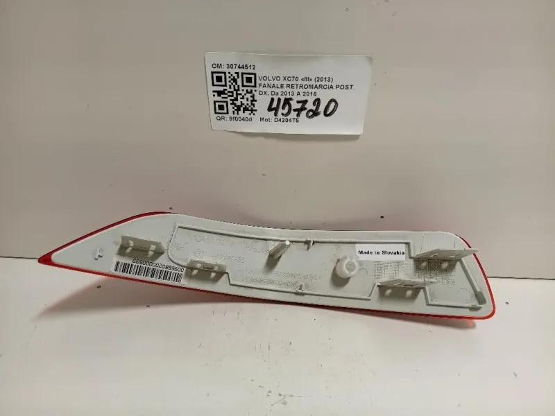 Fanale Retromarcia POST DX 30744512 Volvo XC70 III 2013