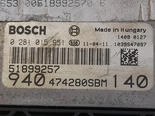 Centralina Iniezione 940474280SBM Alfa Romeo Giulietta 2010