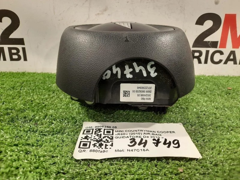 Air-bag Guidatore 9806258 05 Mini Countryman Cooper R60 2010