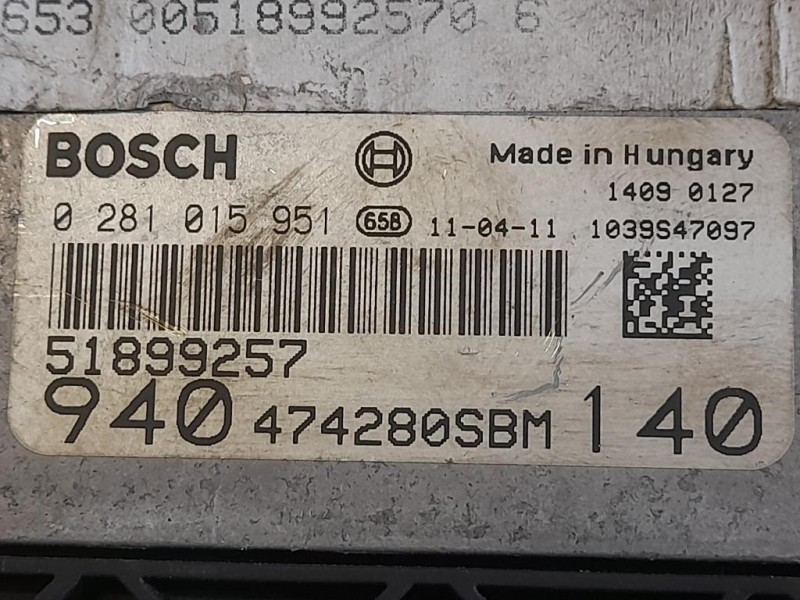 Centralina Iniezione 940474280SBM Alfa Romeo Giulietta 2010