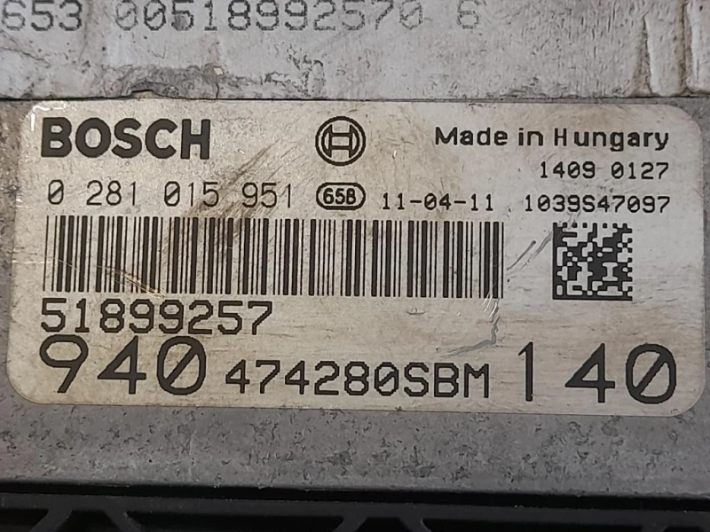 Centralina Iniezione 940474280SBM Alfa Romeo Giulietta 2010