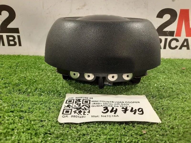 Air-bag Guidatore 9806258 05 Mini Countryman Cooper R60 2010