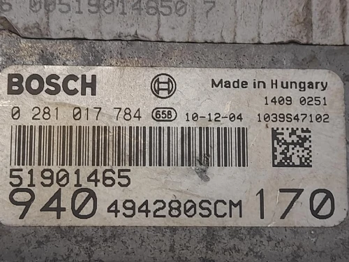 Centralina Iniezione 51901465 Alfa Romeo Giulietta 2010