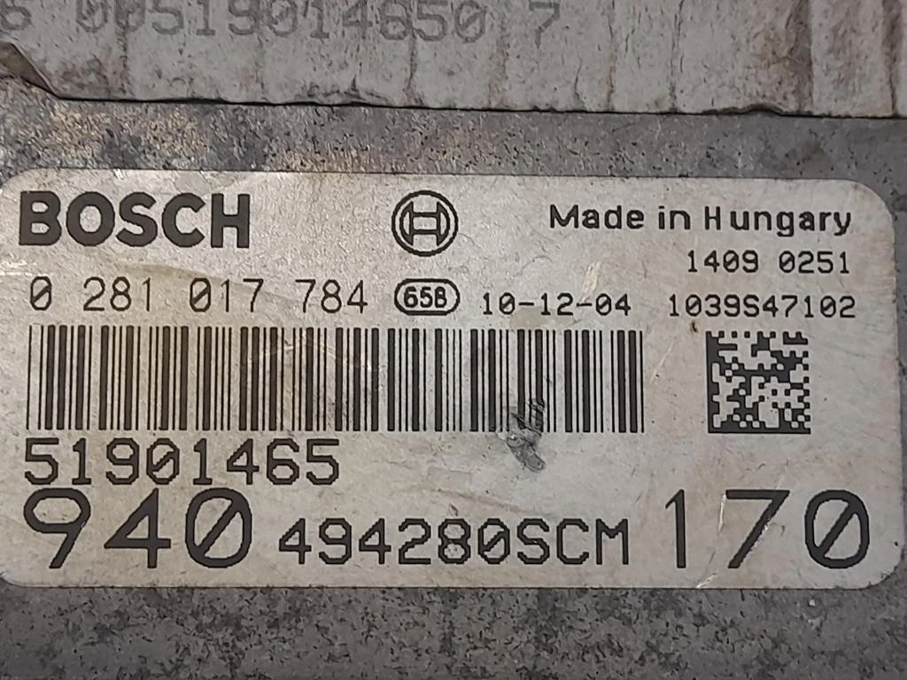 Centralina Iniezione 51901465 Alfa Romeo Giulietta 2010