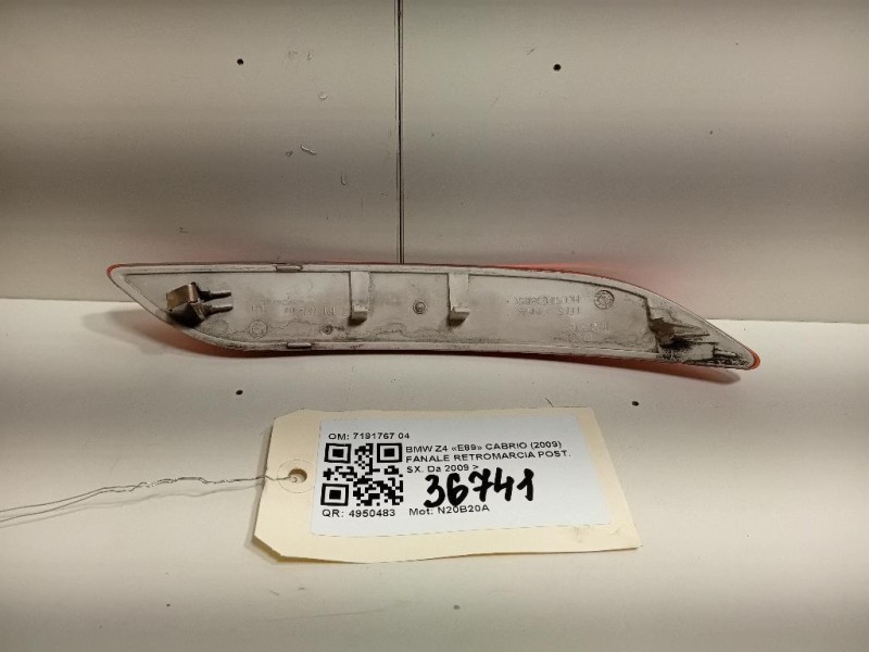 Fanale Retromarcia POST SX 7191767 Bmw Z4 E89 Cabrio 2009