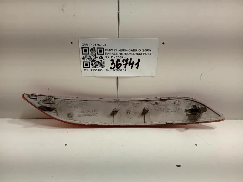 Fanale Retromarcia POST SX 7191767 Bmw Z4 E89 Cabrio 2009