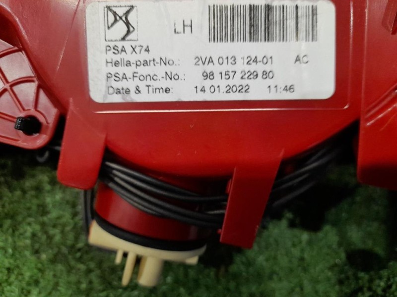 Fanale Retromarcia POST SX 9815722980 Citroen DS7 Crossback 2017