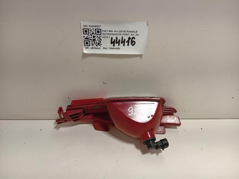 Fanale Retromarcia POST SX 52008637 Fiat 500 II 2015