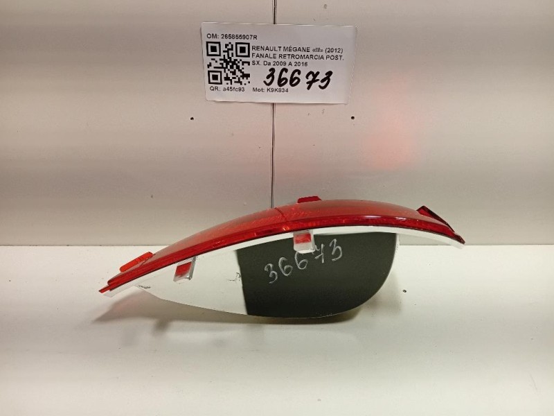 Fanale Retromarcia POST SX 265855907R Renault Mégane IV 2016