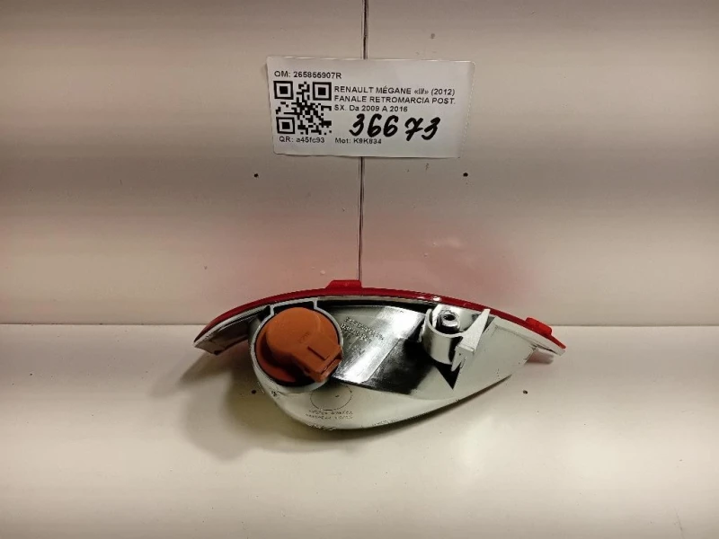Fanale Retromarcia POST SX 265855907R Renault Mégane IV 2016