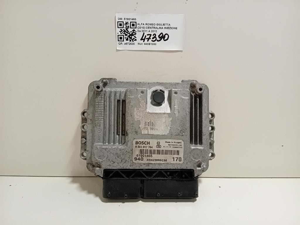 Centralina Iniezione 51901465 Alfa Romeo Giulietta 2010