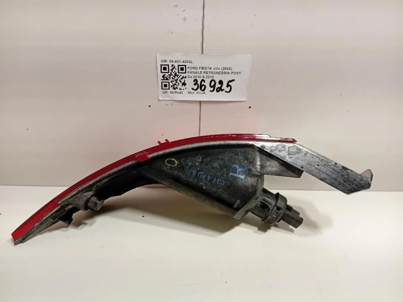 Fanale Retronebbia POST 08-431-4003L Ford Fiesta VI 2008