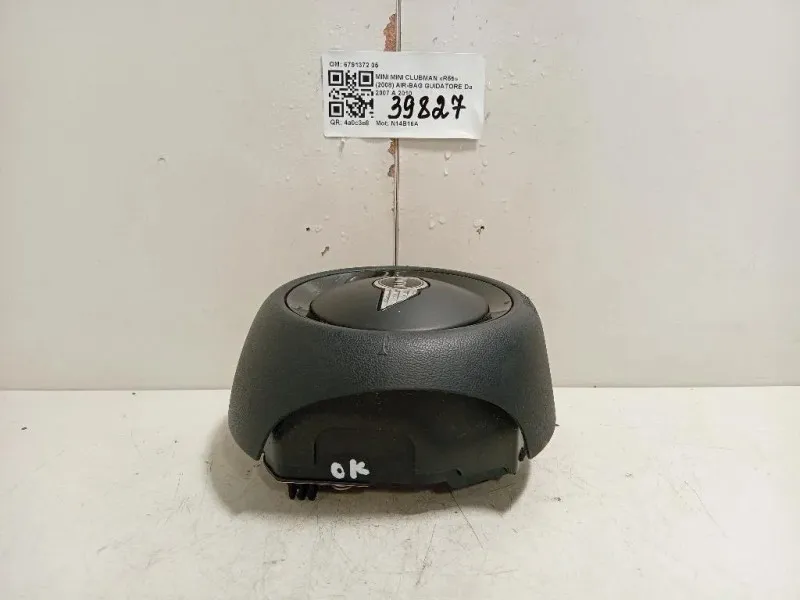 Air-bag Guidatore 6791372 05 Mini MINI Clubman R55 2008