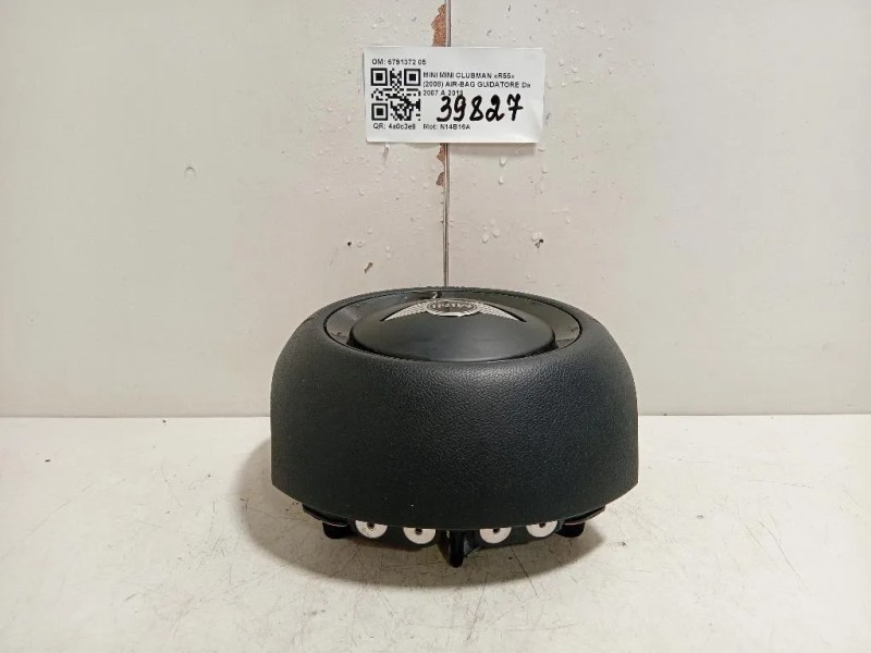 Air-bag Guidatore 6791372 05 Mini MINI Clubman R55 2008