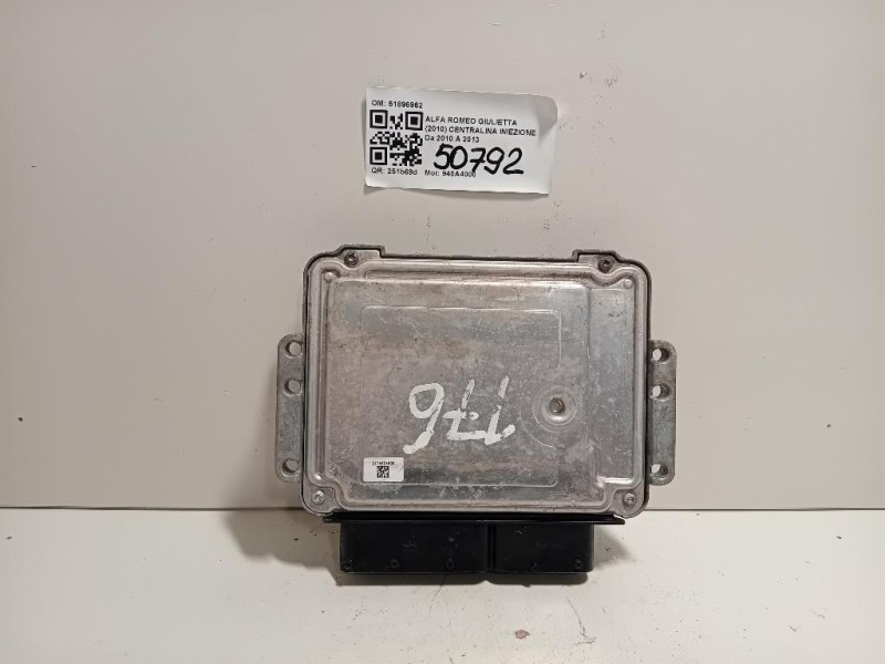 Centralina Iniezione 51896962 Alfa Romeo Giulietta 2010