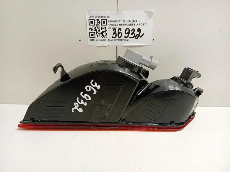 Fanale Retronebbia POST 9835303480 Peugeot 308 III 2021