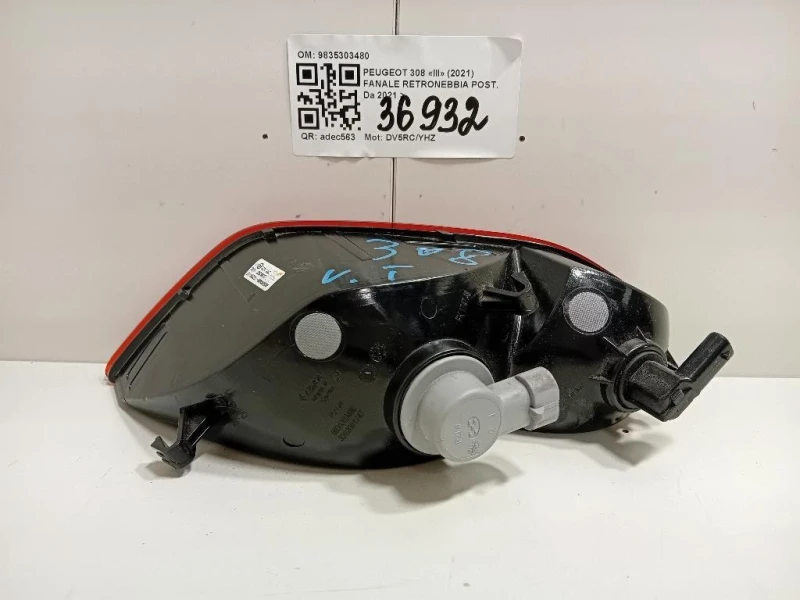 Fanale Retronebbia POST 9835303480 Peugeot 308 III 2021