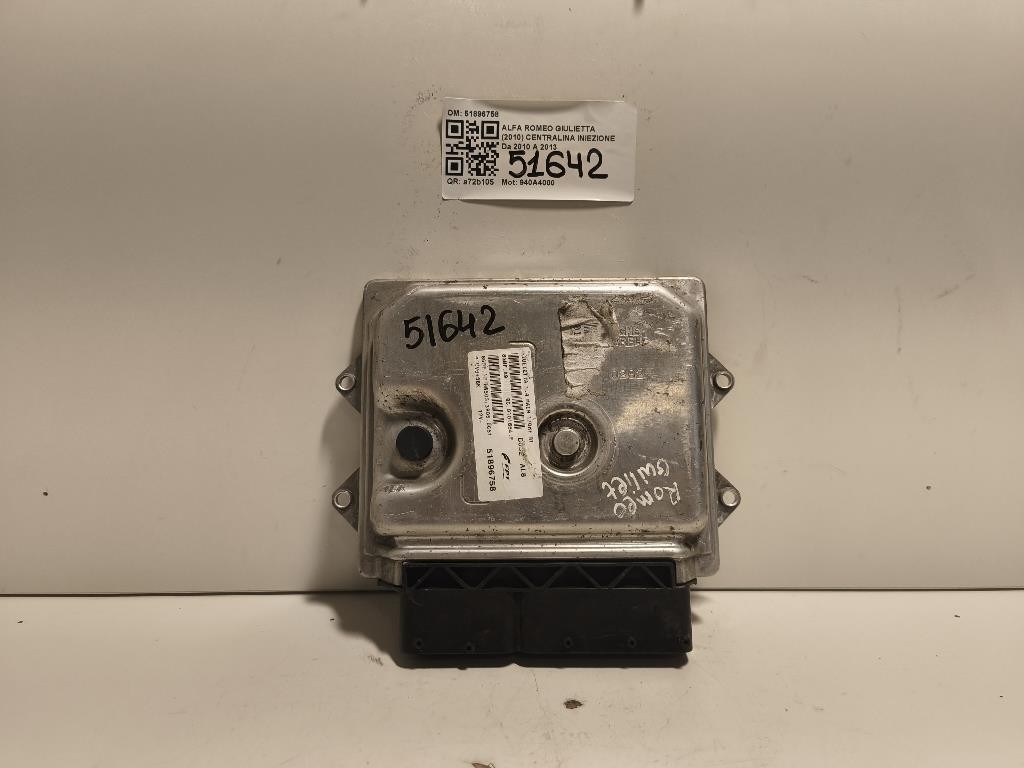 Centralina Iniezione 51896758 Alfa Romeo Giulietta 2010