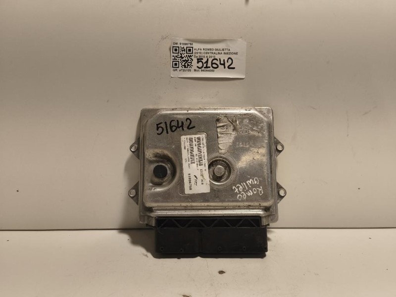 Centralina Iniezione 51896758 Alfa Romeo Giulietta 2010