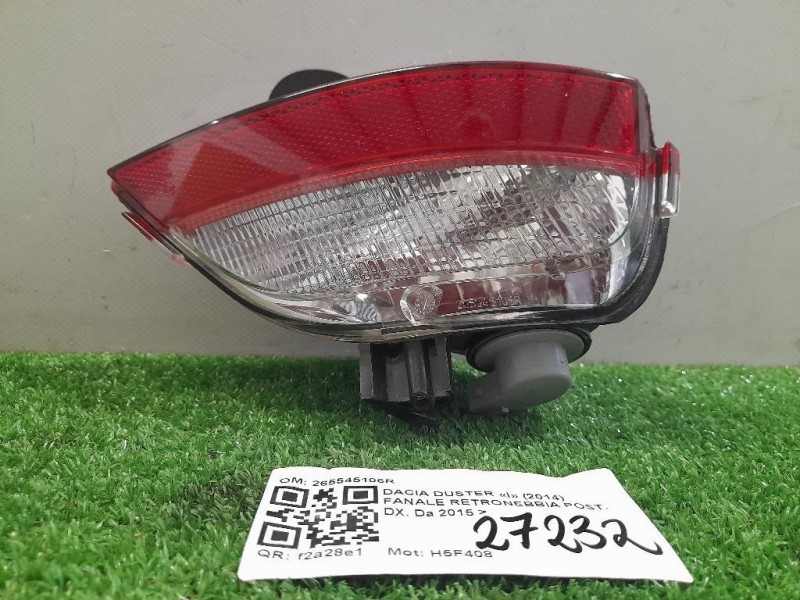 Fanale Retronebbia POST DX 265545106R Dacia Duster I 2014