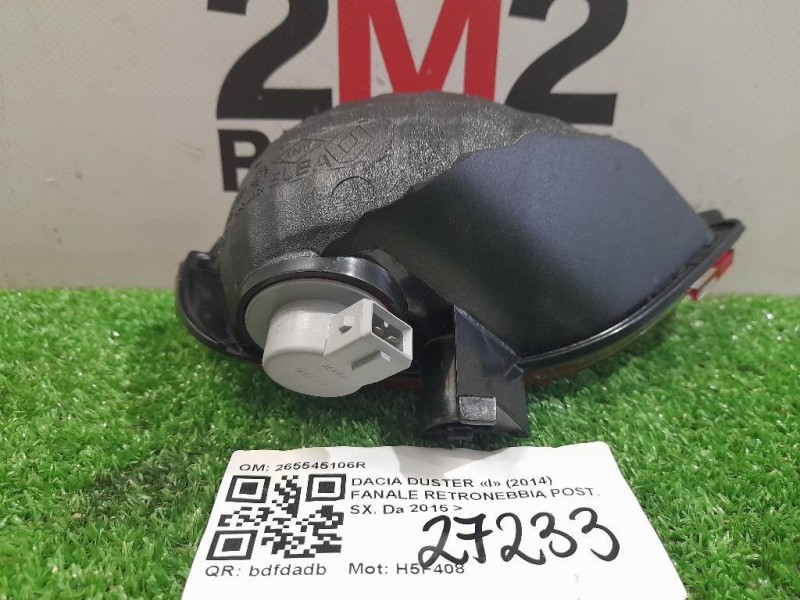 Fanale Retronebbia POST DX 265545106R Dacia Duster I 2014