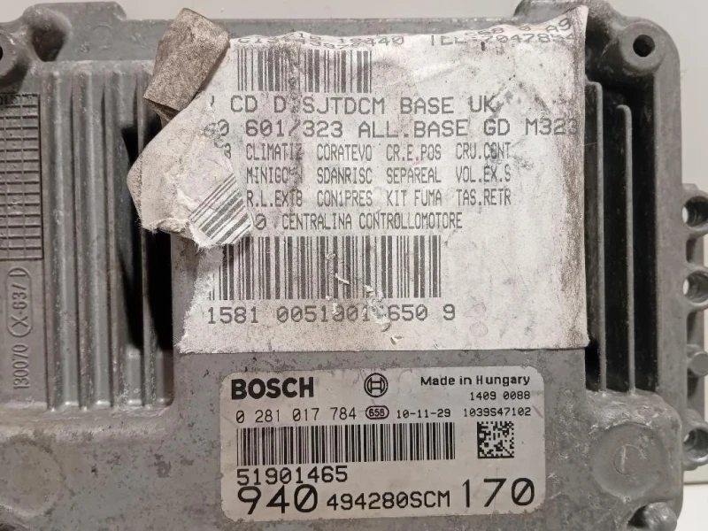 Centralina Iniezione 51901465 Alfa Romeo Giulietta 2010