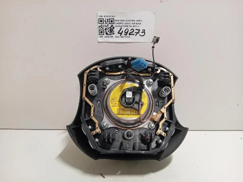 Air-bag Guidatore 679137302 Mini MINI Cooper R57 Cabrio 2007