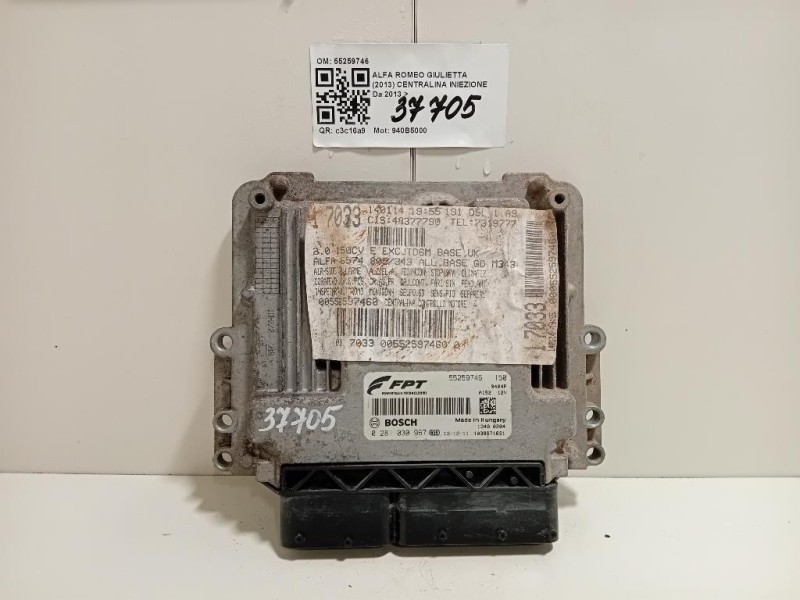 Centralina Iniezione 55259746 Alfa Romeo Giulietta 2013