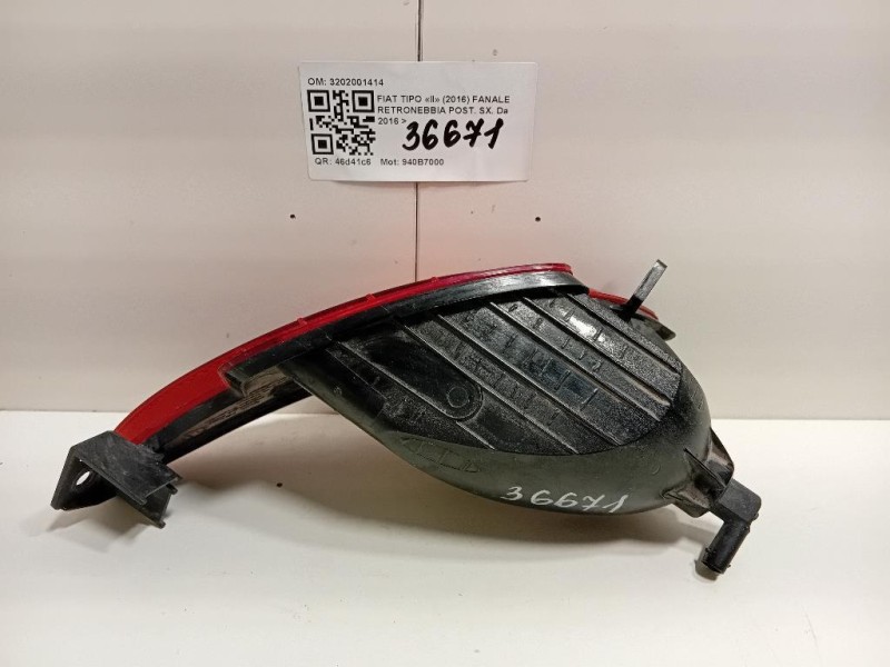 Fanale Retronebbia POST SX 3202001414 Fiat TIPO II 2016