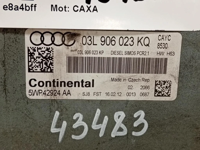 Centralina Iniezione 03L 906 023 KQ Audi A1 8XA Sportback 2012