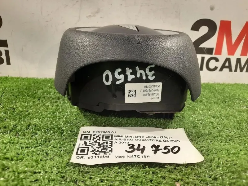 Air-bag Guidatore 2757663 01 COOPER ONE Mini MINI ONE R56 2007