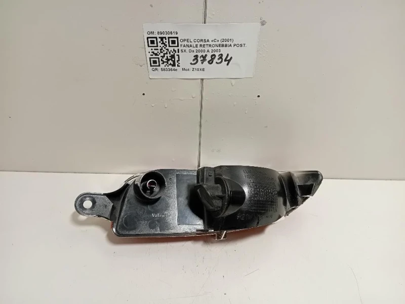Fanale Retronebbia POST SX 89030619 Opel Corsa C 2001