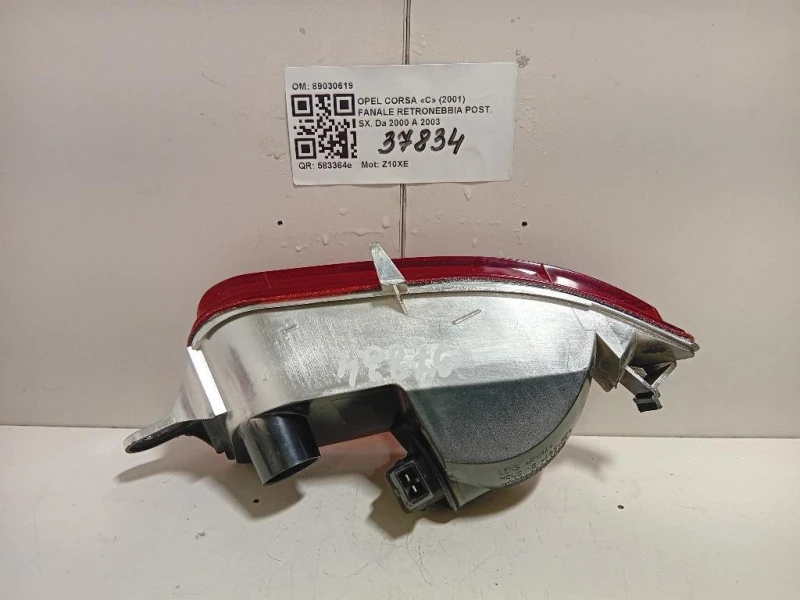 Fanale Retronebbia POST SX 89030619 Opel Corsa C 2001