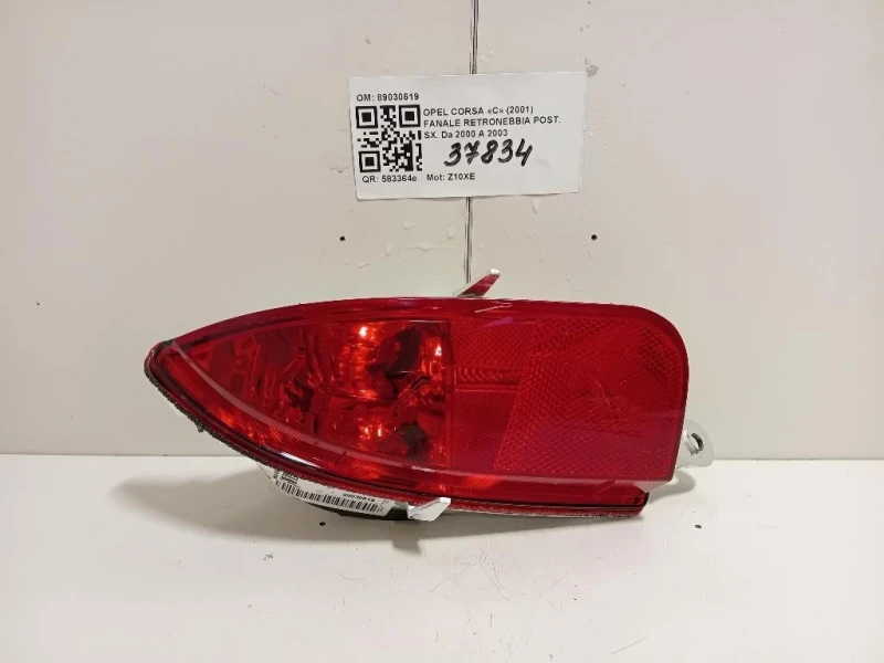 Fanale Retronebbia POST SX 89030619 Opel Corsa C 2001