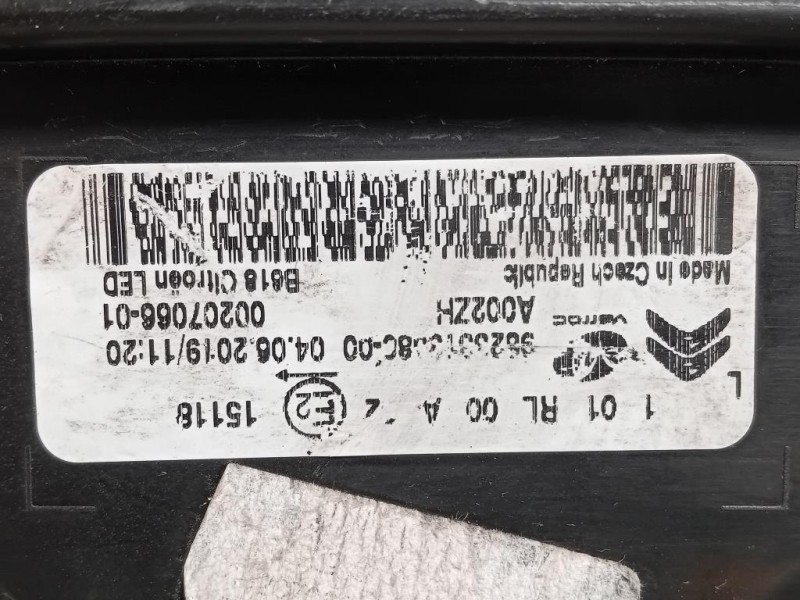 Fanalino Completo ANT SX 9823313080 Citroen C3 III 2016