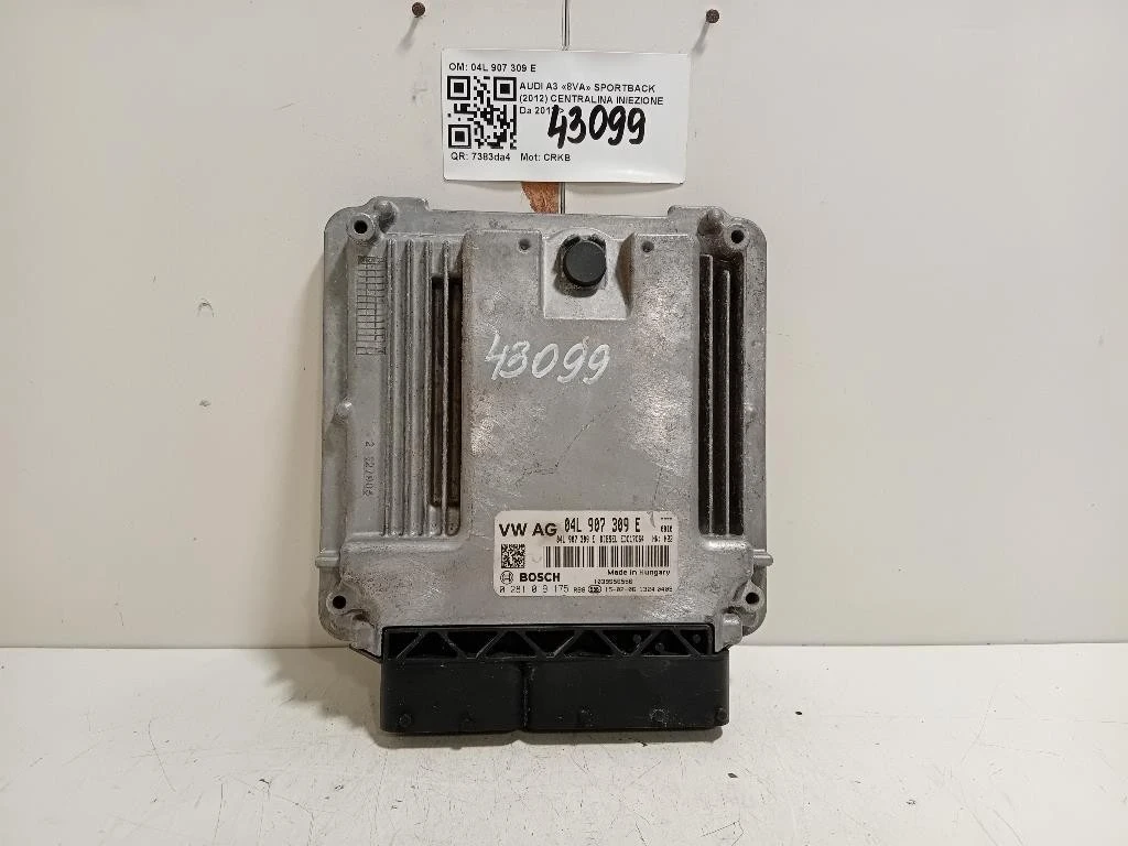 Centralina Iniezione 04L 907 309 E Audi A3 8VA Sportback 2012