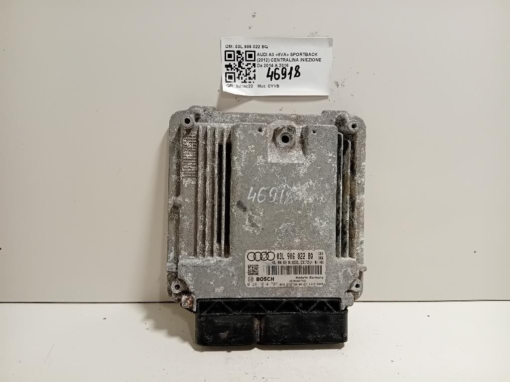 Centralina Iniezione 03L 906 022 BQ Audi A3 8VA Sportback 2012