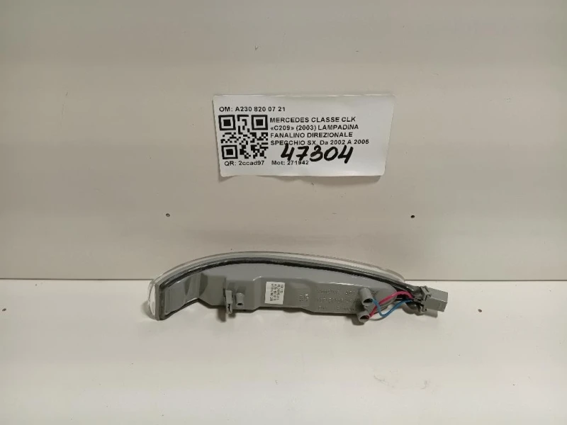 Fanalino Direzionale Specchio ANT SX A230 820 07 21 Mercedes Classe CLK C209 2003