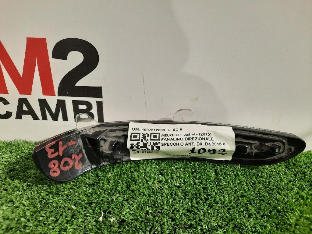 Fanalino Direzionale Specchio ANT SX 1607512680 Peugeot 208 I 2015