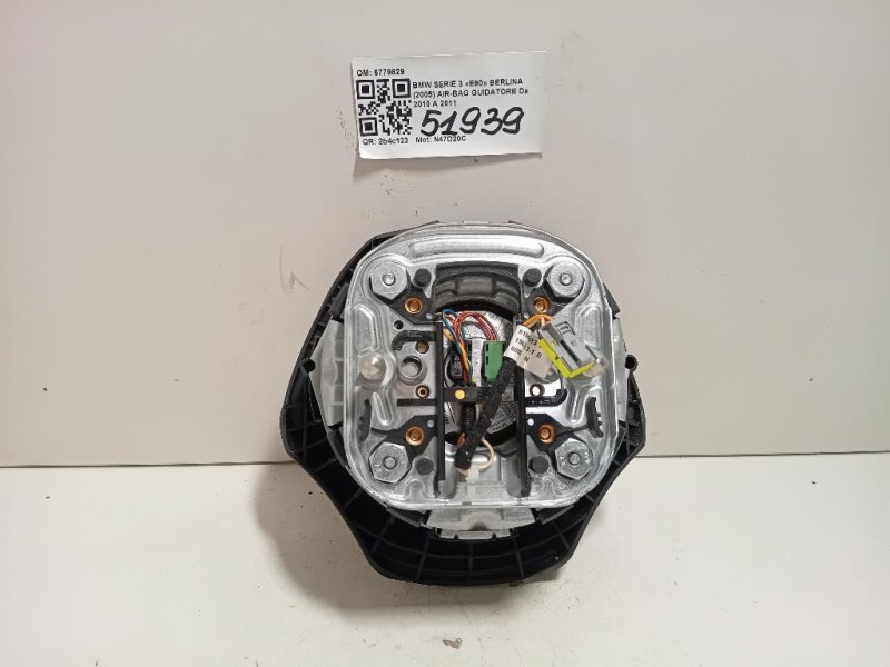 Air-bag Guidatore 6779829 Bmw Serie 3 E90 Berlina 2005