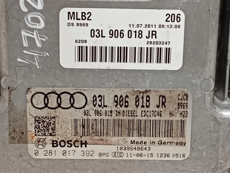 Centralina Iniezione 03L 906 018 JR Audi A4 8K2 2008