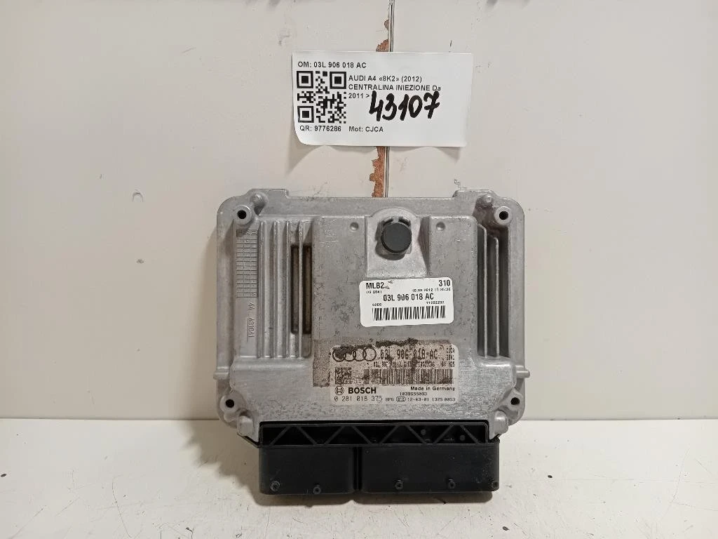 Centralina Iniezione 03L 906 018 AC Audi A4 8K2 2012