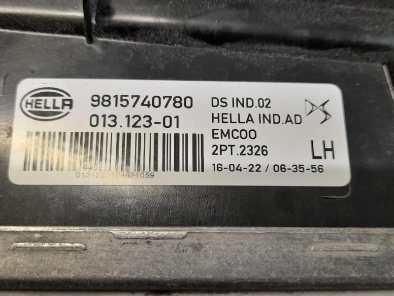 Fanalino LUCE Diurna ANT SX 9815740780 Citroen DS7 Crossback 2017