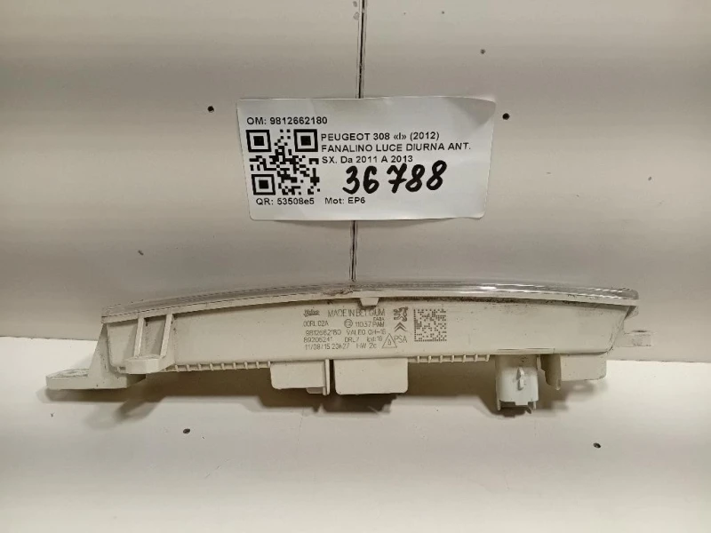 Fanalino LUCE Diurna ANT SX 9812662180 Peugeot 308 I 2012