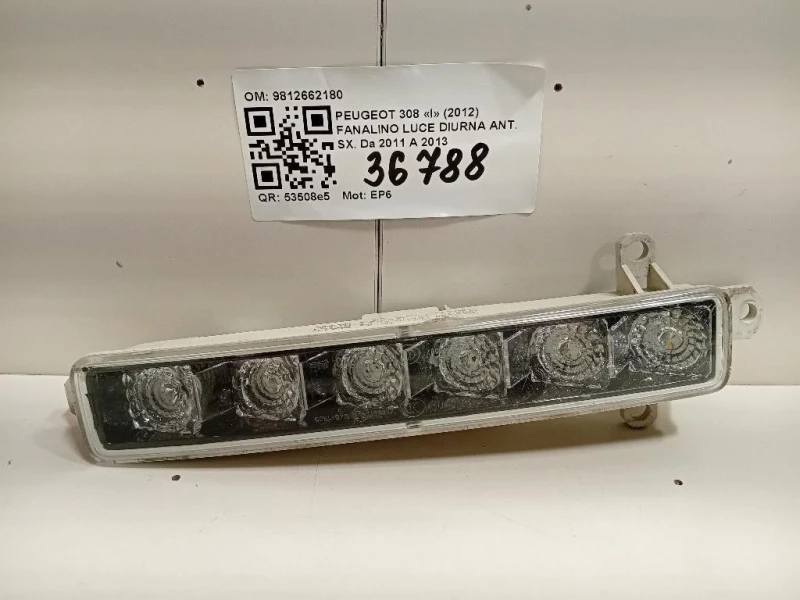 Fanalino LUCE Diurna ANT SX 9812662180 Peugeot 308 I 2012