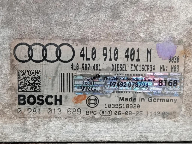 Centralina Iniezione 4L0910401M Audi Q7 4LB 2006